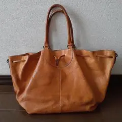 アルベロ　ALBERO 大容量2wayバッグ　本革　used