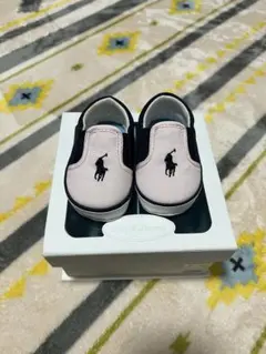 Ralph Lauren ベビーシューズ スリッポン　ピンク