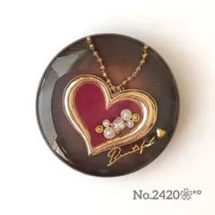 《No.2420❀》ハンドメイド　レジンヘアゴム　バレンタイン　ネックレス　大