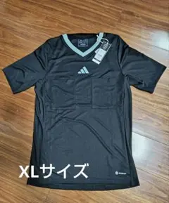 【新品未使用】adidas 審判用シャツ 黒　XLサイズ