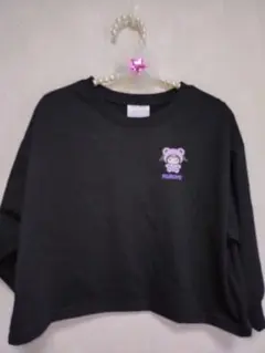 新品KUROMI クロップドTシャツ 120サイズ 黒