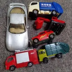 KINSMART Mazda RX-7ミニカー 消防車　ごみ収集車　まとめ売りのサムネイル