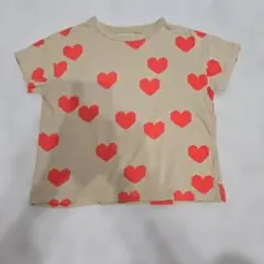 MARKEY'S HOGAN ハート柄 Tシャツ ベージュ M　110 120のサムネイル