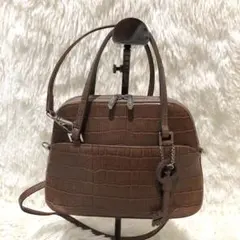 未使用級✨フォクシー レザー　2way ショルダーバッグ ポシェット