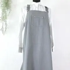 レディース ジャンバースカート 【ライトグレー)マタニティ スカート