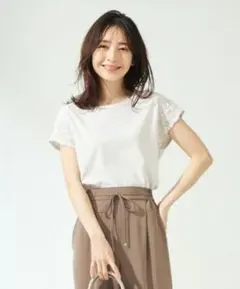 ananysis エニスィス　ベージュストライプカットソー