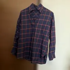 American HOLCチェック柄七分袖シャツ
