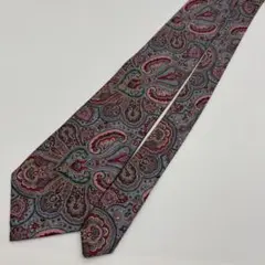 極美品 ポールスミス ペイズリー柄 ネクタイ シルク100% 総柄