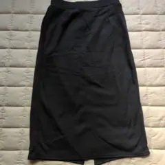 裏起毛　黒　ロングスカート　ゴム　LLサイズ