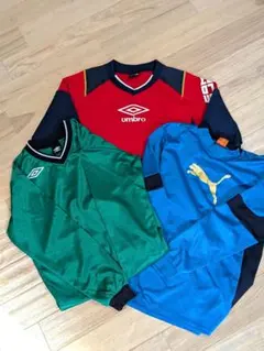 サッカーウェア 3着セット 150 アンブロ プーマ ピステ 長袖【状態良好】