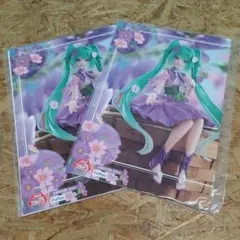 P3684 初音ミク フィギュアポスター【未開封】