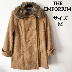 THE EMPORIUM ジエンポリアム　ラビットファー付きコート　ベージュ