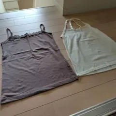 HusHusH ハシュハシュ Bamboo Grass キャミソール 2枚セットのサムネイル