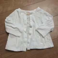 プティマイン　ホワイト カーディガン 80cm