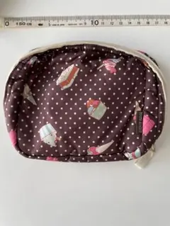 ドット&スイーツ柄　ポーチ