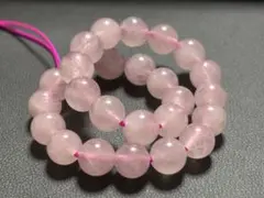 い*こ様 天然石 ローズクォーツ ブレスレット 6ミリ 内径15.5 ②