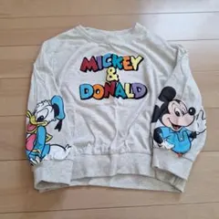 ミッキー&ドナルド　長袖トップス