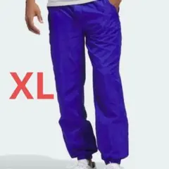 adidas 青 ナイロン カジュアルパンツ