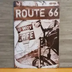 ROUTE 66 レトロ風 ブリキ看板 OK2397