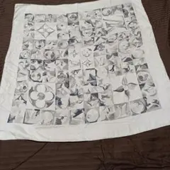 ルイヴィトン　スカーフ　モノグラム　やや汚れ小傷あり　付属品なし