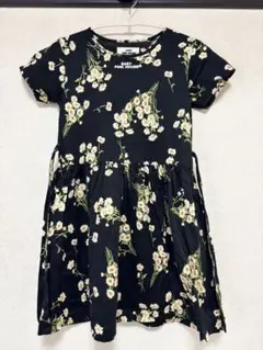 BABY PINK HOUSE 花柄 半袖ワンピース Lサイズ