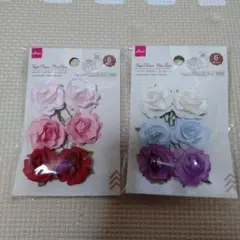 DAISO ペーパーフラワー ミニローズ 2袋セットのサムネイル