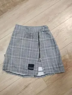 ピンクラテ　スカート　パンツ　140cm xxsサイズチェック柄