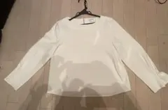 ナチュラルビューティーベーシック ホワイト 長袖ブラウス