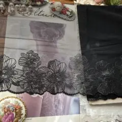 7.2m ラメ糸　チュールレース **P1-76