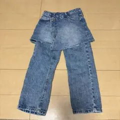 ザラキッズ　 ZARA デニムパンツ&スカート　ラップデニム 122cm