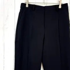 ユニクロ UNIQLO スマートアンクルパンツ テーパードパンツ 紺ネイビー L