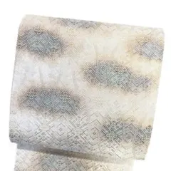 未着用 佐賀錦 臈纈昭 袋帯 全通 雪佳 立涌 花菱 金糸 着物 053b 