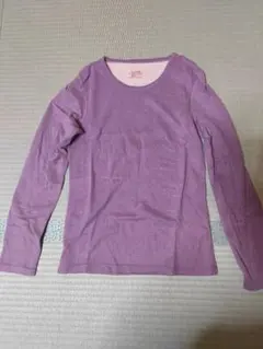 あったかインナー レディース肌着 Uネック 長袖 裏起毛 極暖 防寒 XLサイズ