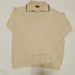 UNIQLO ハーフジップ ニット ベージュ Lサイズ