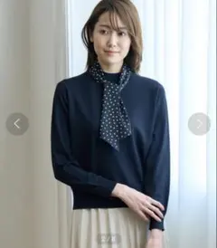 新品☆ANAYI ランダムドットプリントスカーフ　プルオーバー/セオリー、23区