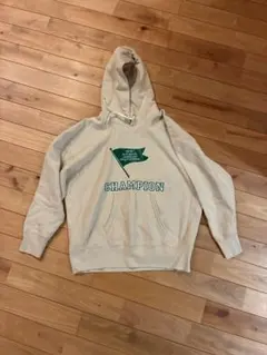 Champion フラッグプリント パーカー M リバースウェーブ