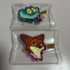 ズートピア2 前髪クリップ　ゲイリー　ニック