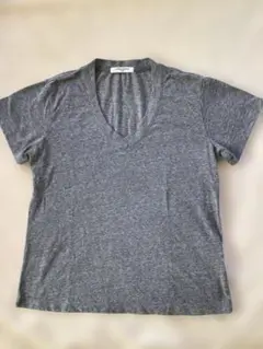 perfectwhitetee グレー Vネック Tシャツ 半袖　サイズ38のサムネイル