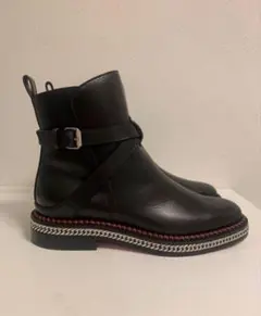 【美品】ルブタン　Christian louboutin レザー　チェーンブーツのサムネイル