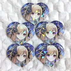 プロセカ　天馬咲希　ハート缶バッジ
