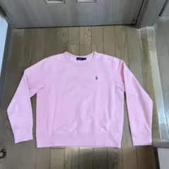 ポロラルフローレン　トレーナー　L ピンク　裏起毛