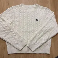 COLZA ケーブルニット ホワイト
