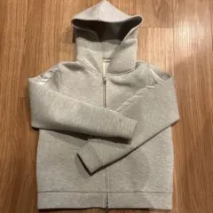 Chesty レディース ジップアップパーカー グレー フリル