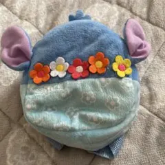 スティッチ ぬいぐるみポーチ カラビナ付き