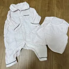 水通しのみ　2点セット　uchino 綿100% パジャマ　80 ロンパース