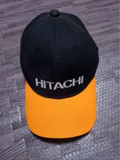HITACHI 日立建機 ワークキャップ 黒/オレンジ