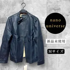 ナノユニバース　シングルライダース　ジャケット　新品　ネイビー　M