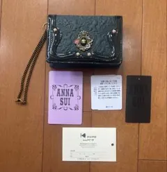 新品☆ アナスイのセルパン2面本革パスケース