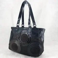✨極美品✨コーチ COACH オプアート ブラック トートバッグ 肩がけ✧