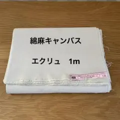 綿麻キャンバス　1m エクリュ
